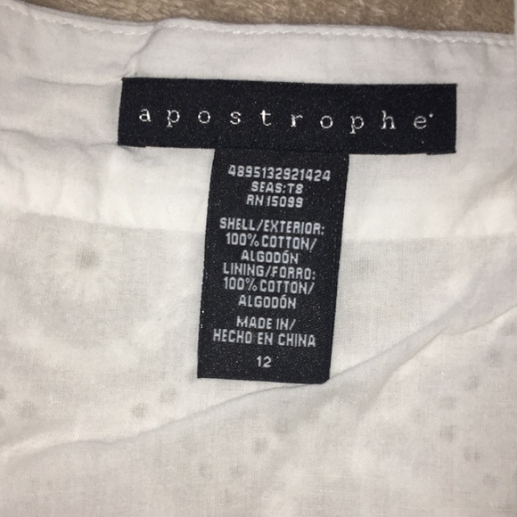 Women’s size 12 white dress - Picture 2 of 3